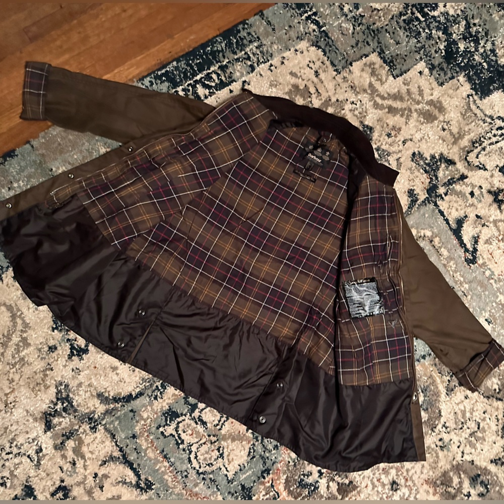 Barbour Beadnell Jacket with Fleece Betty Gillet and Waxed Cotton Hood (size 14)